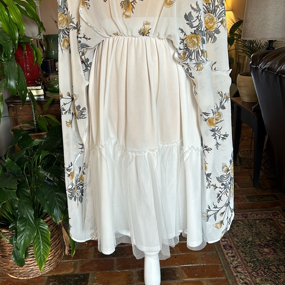 Torrid chiffon pull-on midi skirt sz 1X - Picture 5 of 11